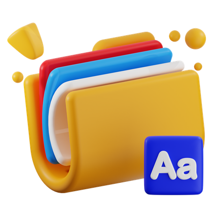 フォルダフォント  3D Icon