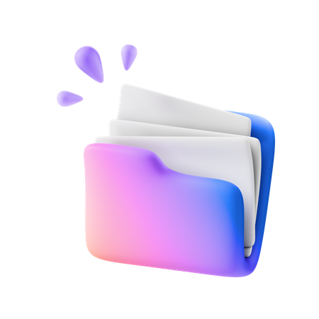 Folder full  3D Icon