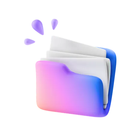 Folder full  3D Icon