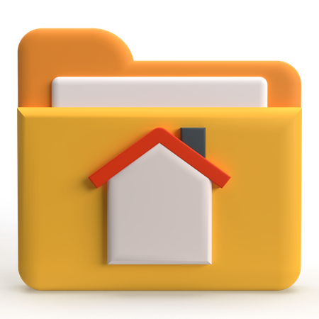 Folder Home  3D Icon