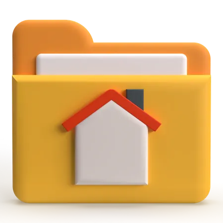 Folder Home  3D Icon