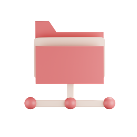 Folder Hosting  3D Icon