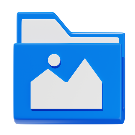 Folder Image  3D Icon