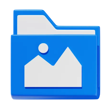 Folder Image  3D Icon