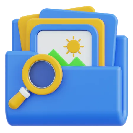 Folder Image  3D Icon