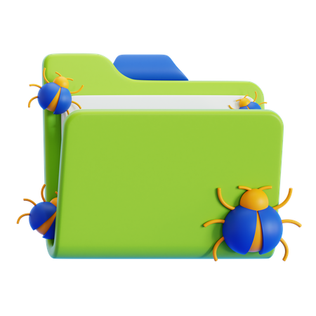 Folder Infected  3D Icon
