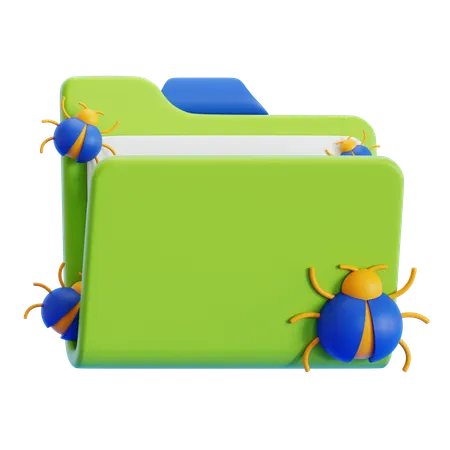 Folder Infected  3D Icon