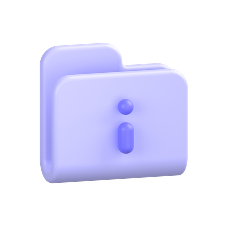 Folder-info 3D Icon
