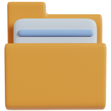 Folder Interface Icon Design  3D Icon