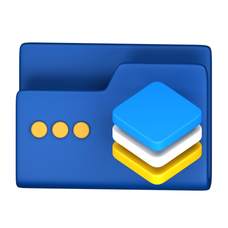 Folder Layer  3D Icon