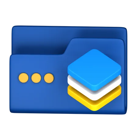 Folder Layer  3D Icon