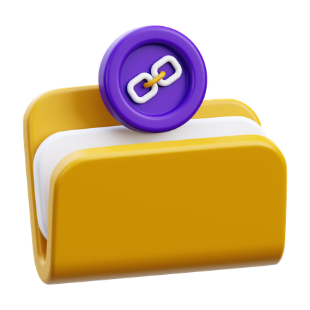 Folder Link  3D Icon