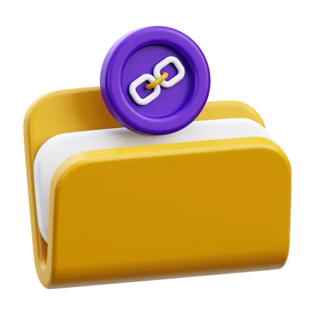 Folder Link  3D Icon