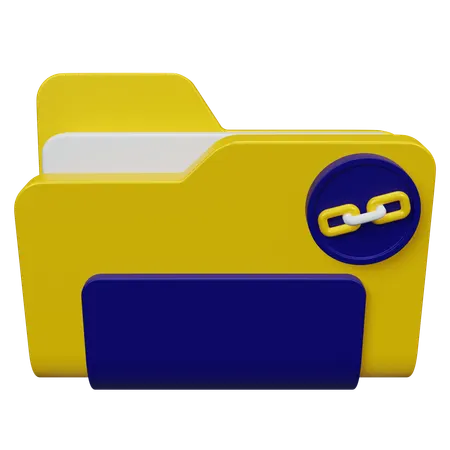 Folder Link  3D Icon