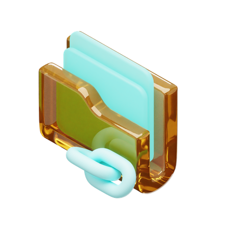 Folder Link  3D Icon