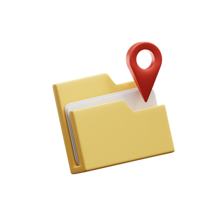 Folder Location  3D Icon