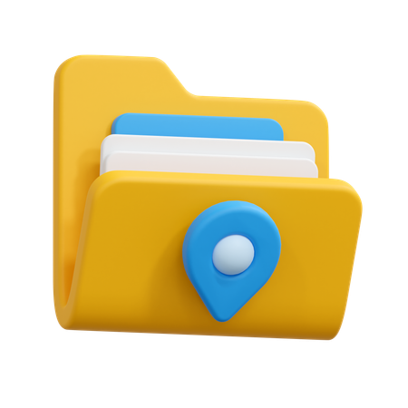 Folder location  3D Icon