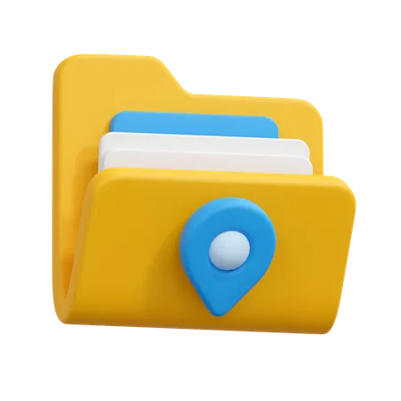 Folder location  3D Icon