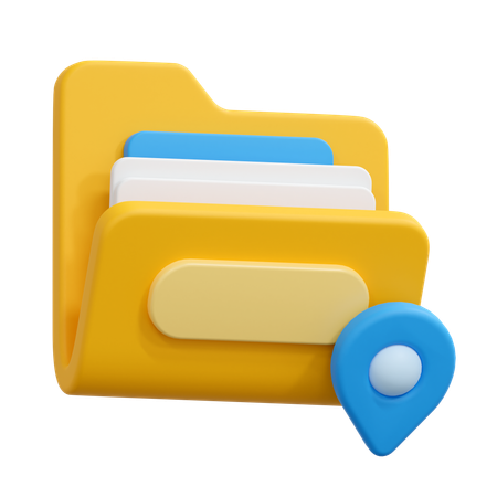 Folder location  3D Icon