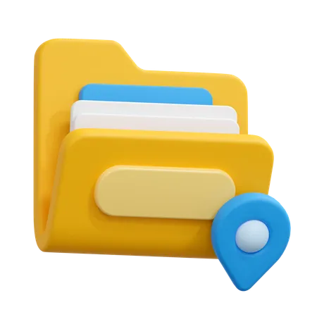 Folder location  3D Icon