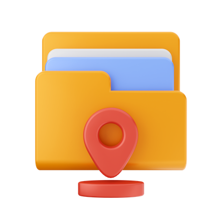 Folder location  3D Icon