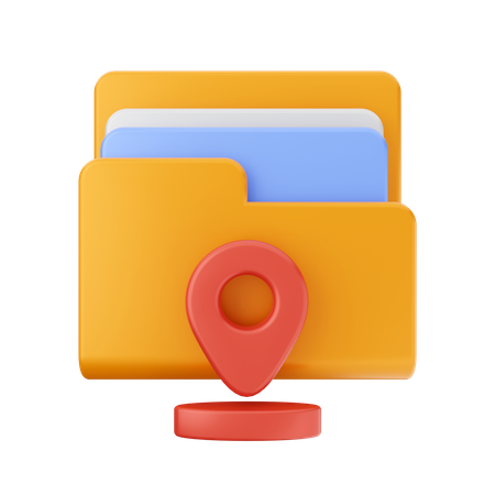 Folder location 3D Icon