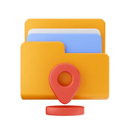 Folder location  3D Icon