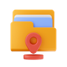 location folder 3d logos