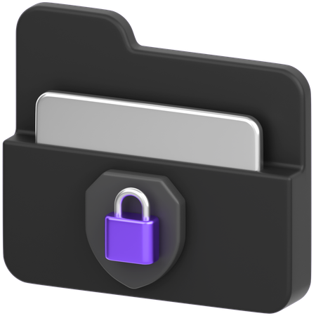 Folder Lock  3D Icon