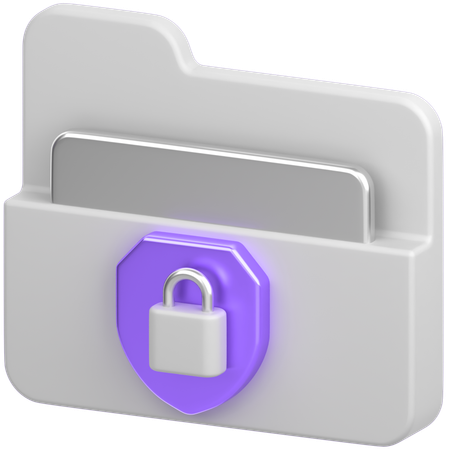 Folder Lock  3D Icon