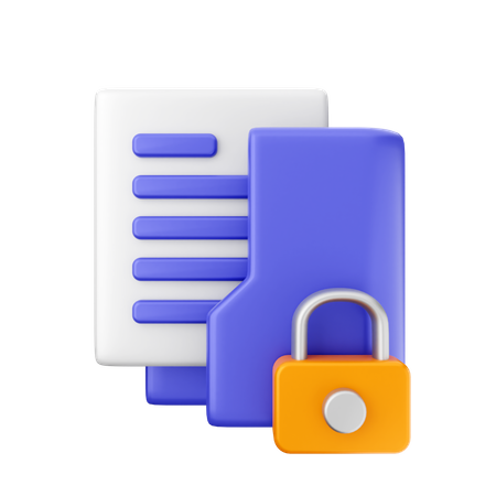 Folder Lock  3D Icon