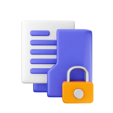 Folder Lock  3D Icon