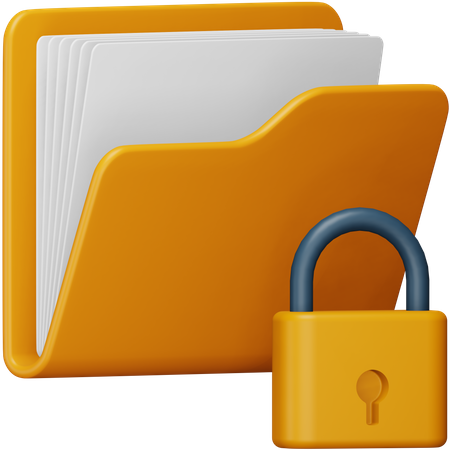 Folder Lock  3D Icon