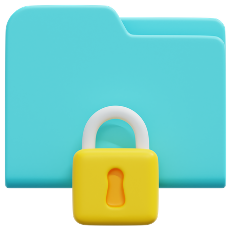 Folder Lock  3D Icon