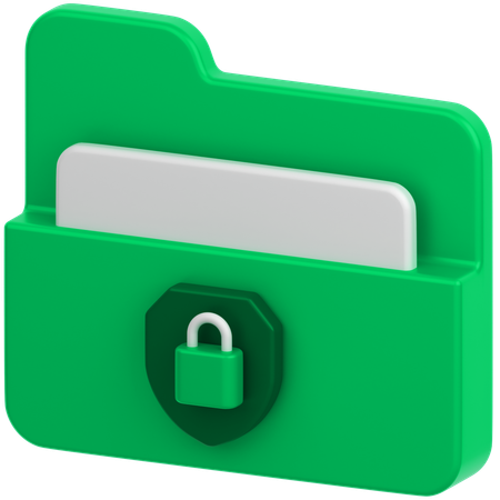 Folder Lock  3D Icon