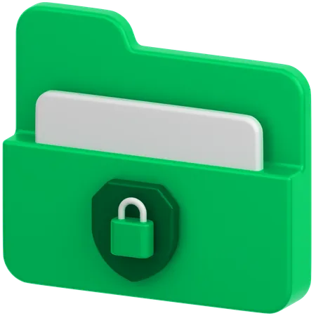 Folder Lock  3D Icon