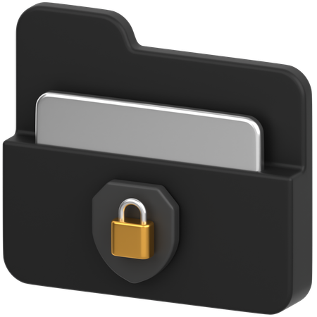 Folder Lock  3D Icon