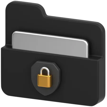 Folder Lock  3D Icon