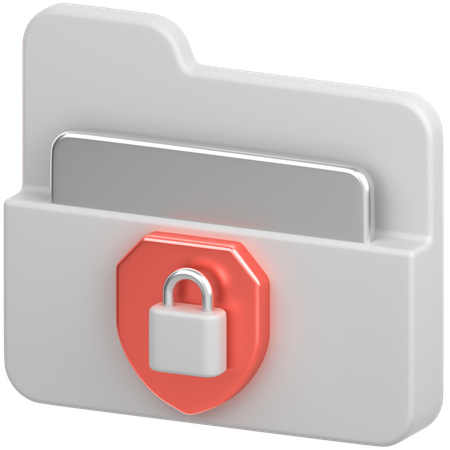 Folder Lock  3D Icon