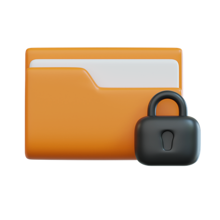 Folder Lock  3D Icon