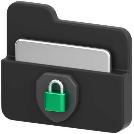 Folder Lock  3D Icon