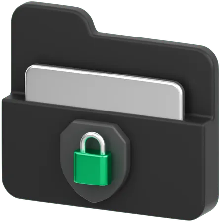 Folder Lock  3D Icon