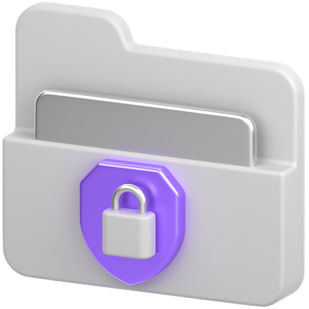 Folder Lock  3D Icon