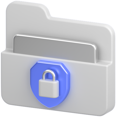Folder Lock  3D Icon