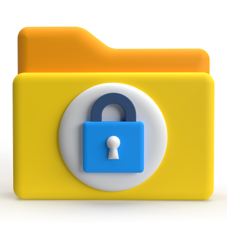 Folder Lock  3D Icon