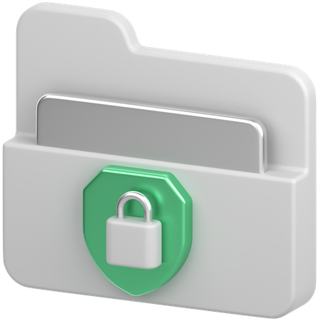 Folder Lock  3D Icon