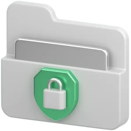 Folder Lock  3D Icon