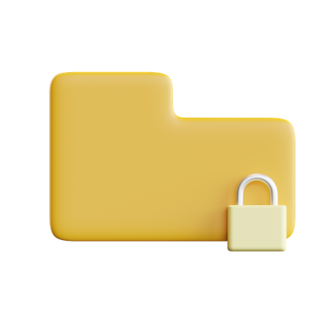 Folder Lock  3D Icon