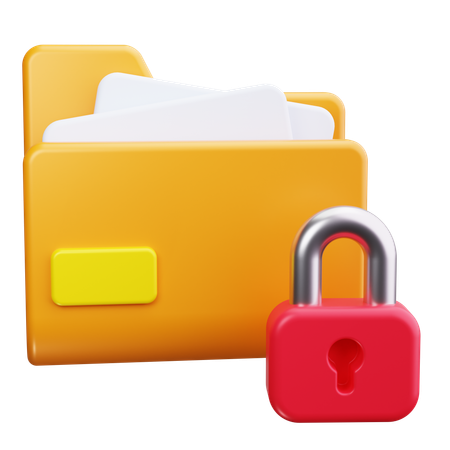 Folder Lock  3D Icon