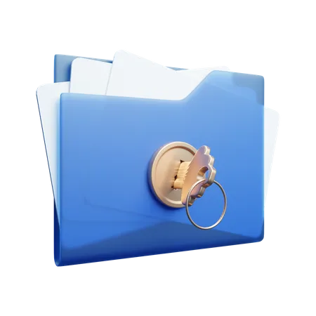 Folder Lock  3D Icon